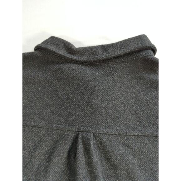 Members Mark Mens L Cozy Button Down Shirt Black Stretch Fleece Casual - Picture 10 of 11